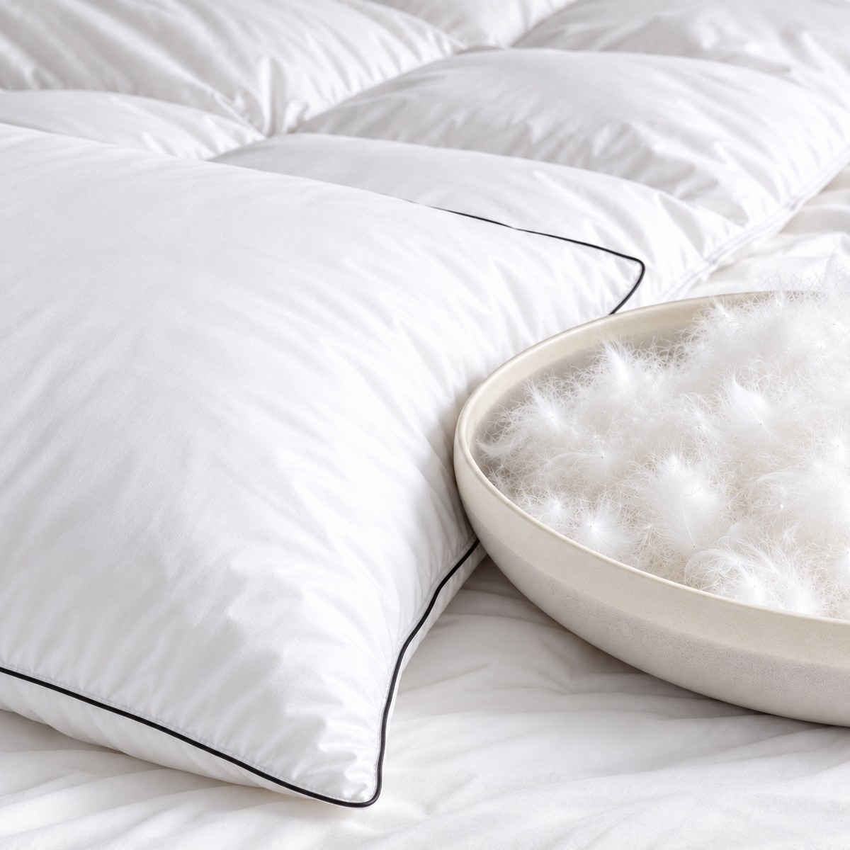 Premium Organic Goose Down Pillow